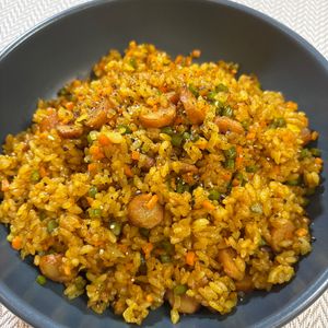 楽ラク手抜キッチン🐶🐾の作ってみた!投稿(余ったごはんで♩絶品カレーピラフ)