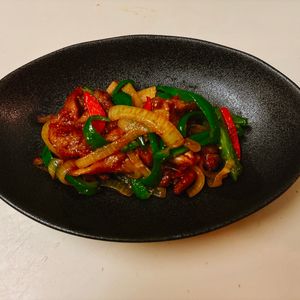 りんの作ってみた!投稿(行列の定食屋さんの🍚うま辛スタミナ☆豚の生姜焼き定食🤩)