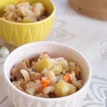 炊飯器でふっくらモチモチ！栗入り中華おこわ