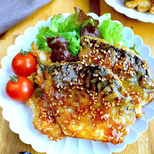 ＼焼肉のタレで簡単／ワンパン10分【甘辛サバ】冷凍OK！