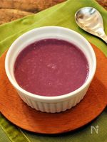 ほっこり気分♡むらさき芋のスープ