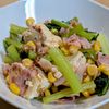 まゆのの作ってみた!投稿(【豆腐と小松菜のおかか炒め】家にあるもので♡簡単彩り副菜◎)