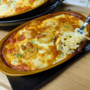 もんぶらん°・*:.。.☆の作ってみた!投稿(＼牛乳消費レシピ♪／濃厚スパゲティグラタン)