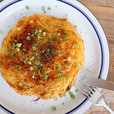香ばしくて美味しい！じゃがいもとにんじんの和風ガレット