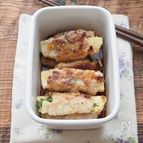【作り置き】たけのこと青じその豚肉巻き　生姜風味だれ