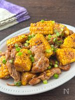 ご飯がすすむ！【豚こまととうもろこしのコクうま炒め】