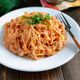 レンジで簡単♪ツナとトマトの濃厚パスタ