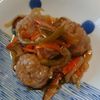 ぽちゃこの作ってみた!投稿(重ねて放置で完成♪『肉団子とたっぷり野菜の甘酢あんかけ』)
