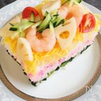 野菜たっぷり！ひな祭りにぴったりのケーキ寿司