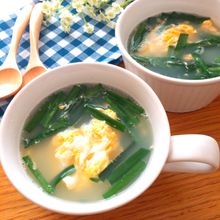 超簡単で美味しい♡にら玉スープ