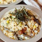 【山菜の和風チャーハン】香ばしバター醤油がやみつき♪