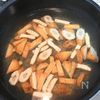 さつま揚げときのこのあんかけうどんの工程2