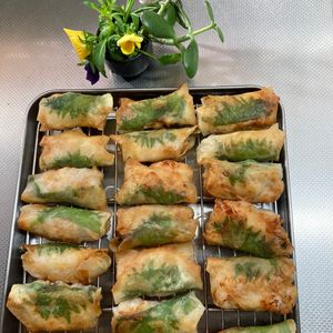 そら・ゆずの作ってみた!投稿(【えびとれんこんの揚げ春巻き】サクッとかるい)