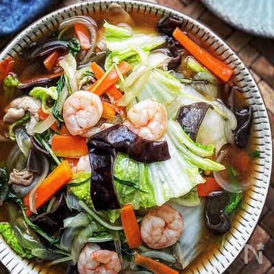 八宝菜風あんかけ野菜炒め《ご飯にも麺にも合う》