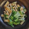 美詠子の作ってみた!投稿(5分で完成、あっという間!レタスとお揚げのさっと煮)
