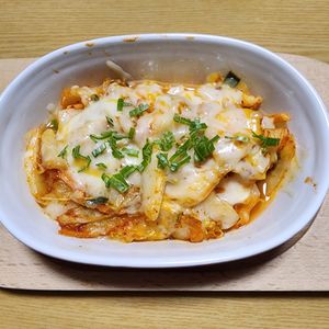 ナムディの作ってみた!投稿(材料4つで！﻿旨辛キムチーズ餅﻿)