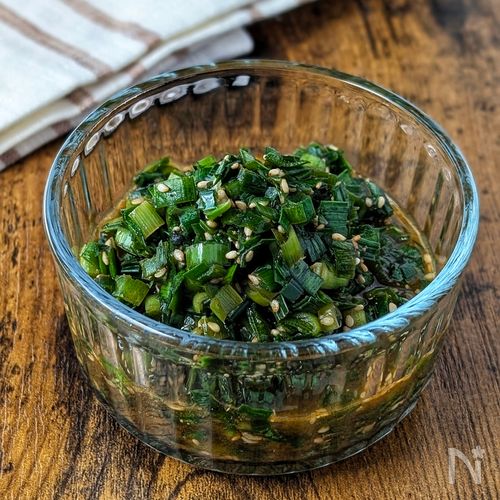 簡単・万能・作り置き三拍子【切って混ぜるだけ!にらの旨だれ】