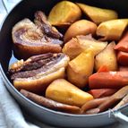 STAUBde根菜と豚肉の角煮〜半干し野菜が決め手〜