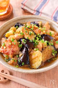 【鶏肉となすのおろしつゆ】じゅわっとおいしい和風おかず！