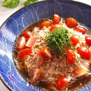 とのちゃまの作ってみた!投稿(【汁まで飲み干す！トマトとツナの旨スープそうめん】簡単絶品！)