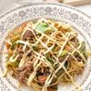 きゅうり1本!ひんやり絶品!塩ソース焼きそば♡マヨ格子がけ