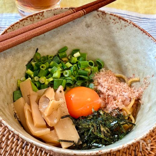火を使わず5分♡絶品油そば