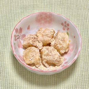 キャピタンの作ってみた!投稿(【レンジで3分】揚げずに超簡単！きなこはちみつおかき)