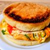 1063890の作ってみた!投稿(イングリッシュマフィンで、韓国屋台風焼きサンド)