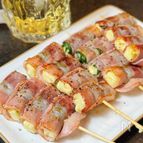 【しそチーズベーコン巻き串焼き】パパッとカンタン居酒屋気分♪