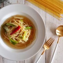 【待つだけ！】長ねぎのワンポットパスタ