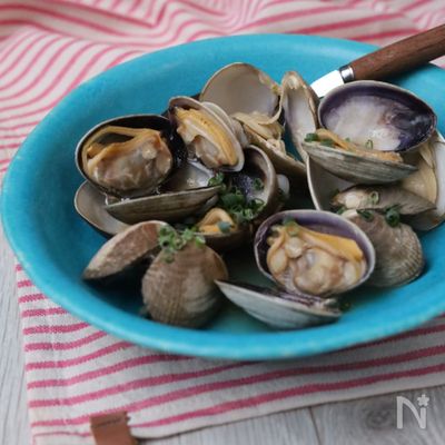 アサリの酒蒸し バター醤油が最高！