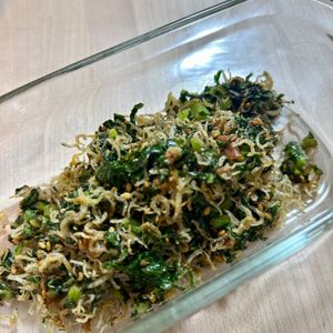 1224899の作ってみた!投稿(大根菜とじゃこと梅肉のしっとりふりかけ【ご飯に美味しい！】)