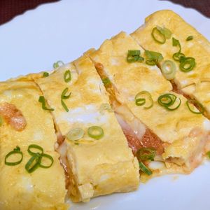 まゆのの作ってみた!投稿(居酒屋メニュー風♪明太チーズの卵焼き)