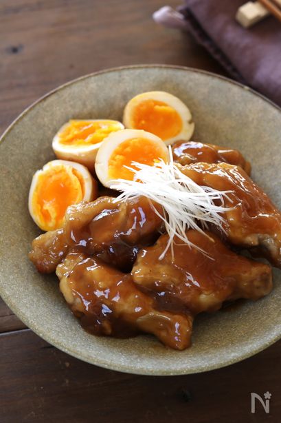 手羽元と茹で卵の黒酢あん By 神田えり子 レシピサイト Nadia ナディア プロの料理家のおいしいレシピ