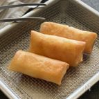 【お弁当】パリッと感が違う！皮は二重☆海老だけの春巻き☆