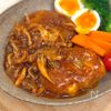 【ご飯が欲しくなる！】秋のきのこ煮込みチーズinハンバーグ