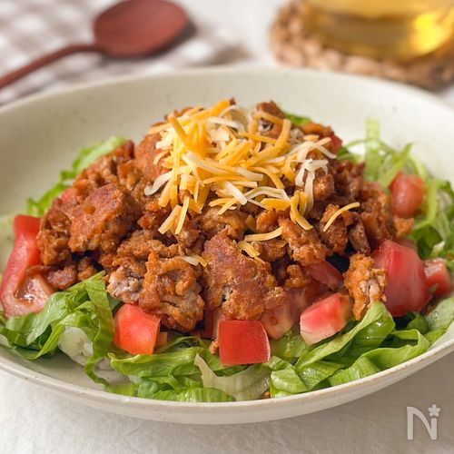 家にある調味料で本格的✨リピ確定【やみつきタコライス】