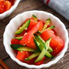 5分副菜♪トマトときゅうりのうま塩和え