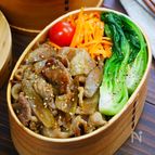 ごぼうの風味が食欲そそる♪豚こまで作るしぐれ煮風のっけ弁当