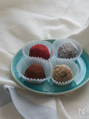 レンジで簡単！簡単にトリュフができますよ⭐︎