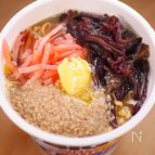 カップ麺アレンジ🍜⑤トッピングマシマシ博多とんこつ風🤩
