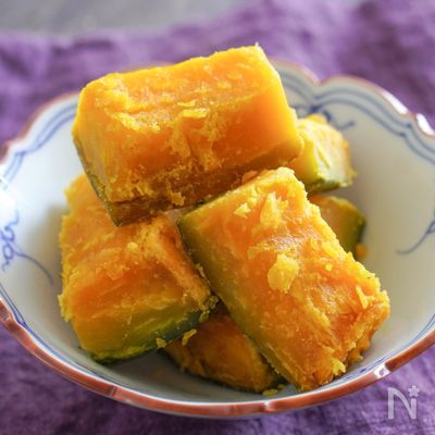 調味料2つでほっくり！かぼちゃのみりん煮【離乳食にも】