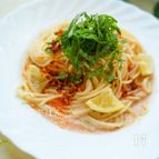簡単♪『食べるラー油をプラス♪冷製たらこパスタ』