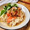 麺つゆ漬けトマト+オリーブオイルで”漬けトマトそうめん”の工程5