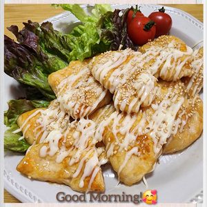 ナムディの作ってみた!投稿(【ささみのうまだし照り焼きマヨビーム】ご飯にもパンにも合う♪)
