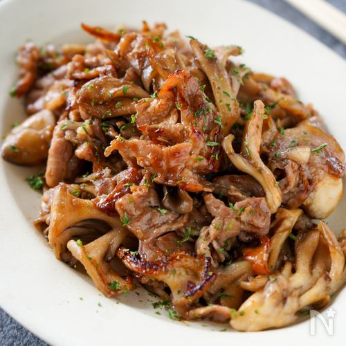 ご飯泥棒♡『舞茸と豚肉の旨味噌炒め』コク旨！秋のご馳走