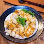 生姜と醤油で「鶏むね肉の香味焼き」