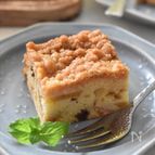 ホットケーキミックスで簡単！柿のクランブルケーキ