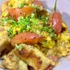 なつきの作ってみた!投稿(ワンパン10分!【鶏むね肉とトマトのとろたま中華炒め】)