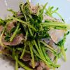 まゆのの作ってみた!投稿(【豆苗と豚ばらのにんにく塩レモン炒め】5分かからずに激旨！)